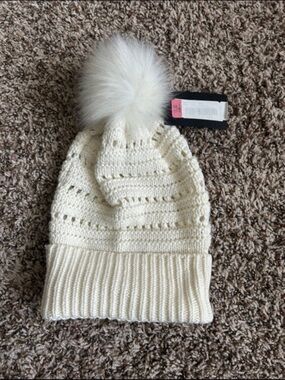NWT White Beanie
